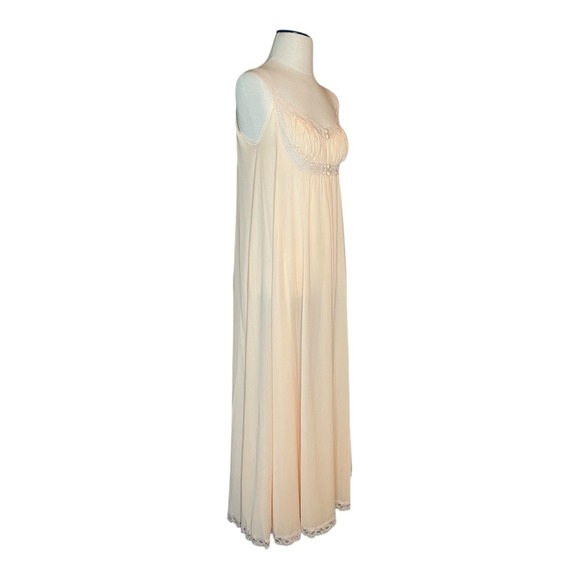 VTG 60s Claire Sandra for Lucie Ann Chiffon Peignoir 2 Piece Set (Robe And Gown) - Picture 10 of 13